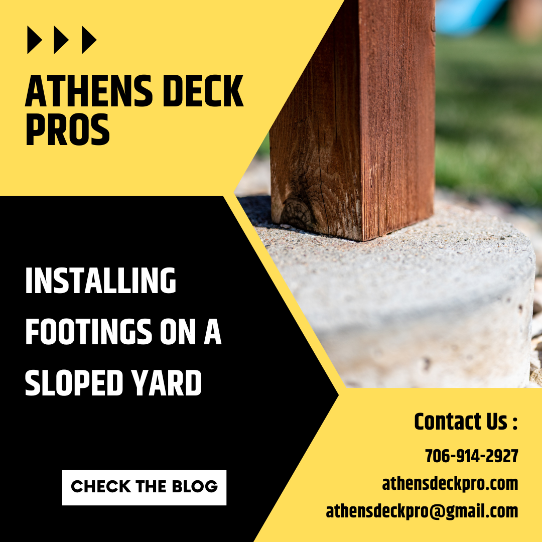 blog photo thumbnail about installing footings on a sloped yard