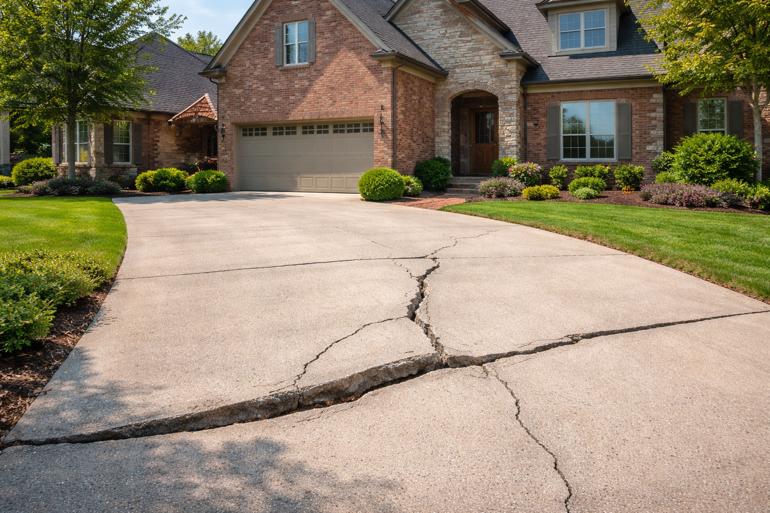 cracked driveway solutions