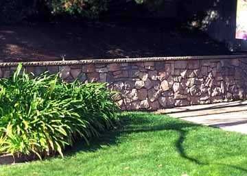 stone retaining wall