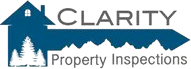 The logo for Clarity Property Inspections LLC shows a house and a key.