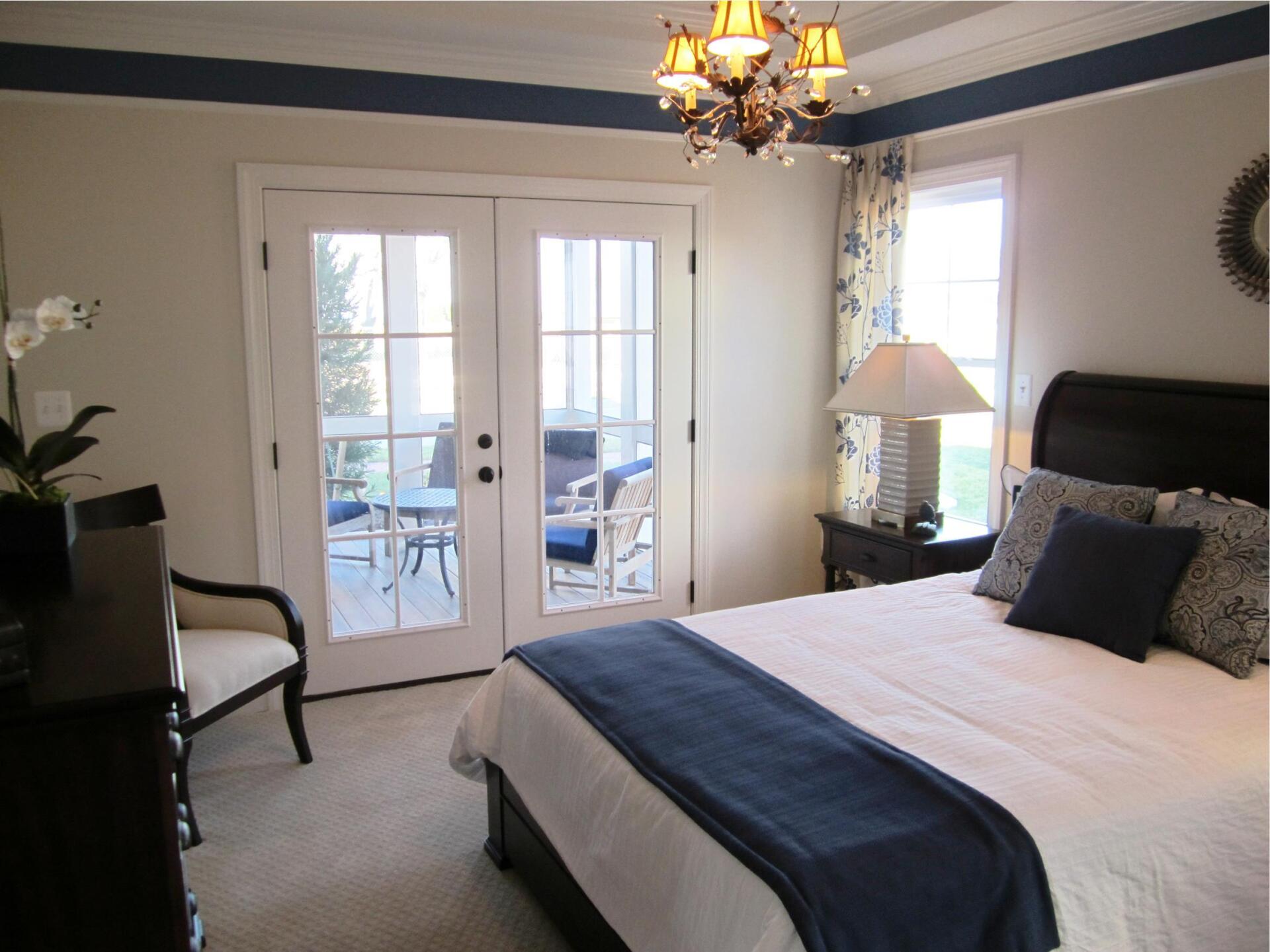 Owners suite with French doors | Palm Bay | Covell Communities | Chester, Maryland 21619
