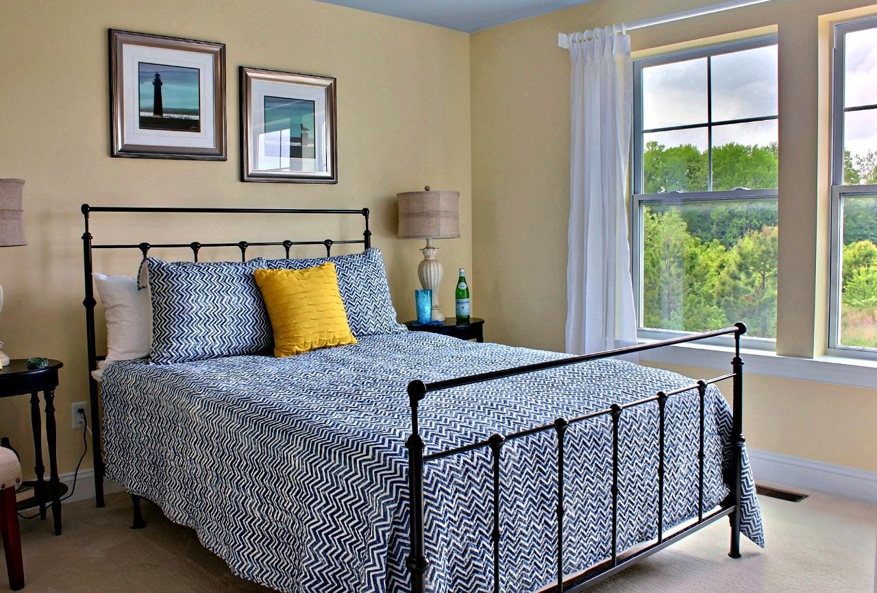 Bed in bedroom | Monterey Legacy | Covell Communities | Chester, Maryland 21619