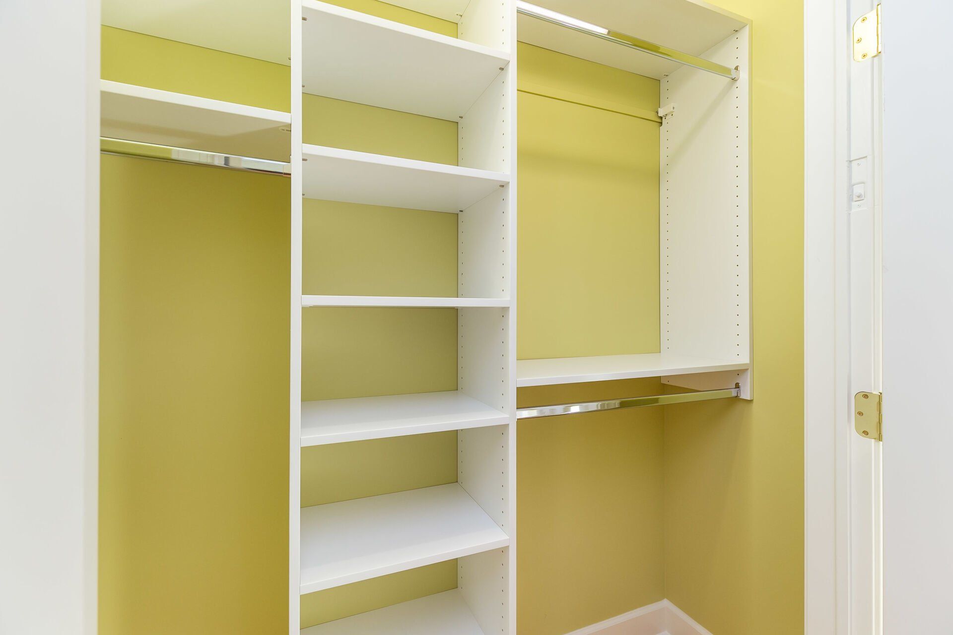 Custom shelving and rods in closet | Closets | Covell Communities | Chester, Maryland 21619