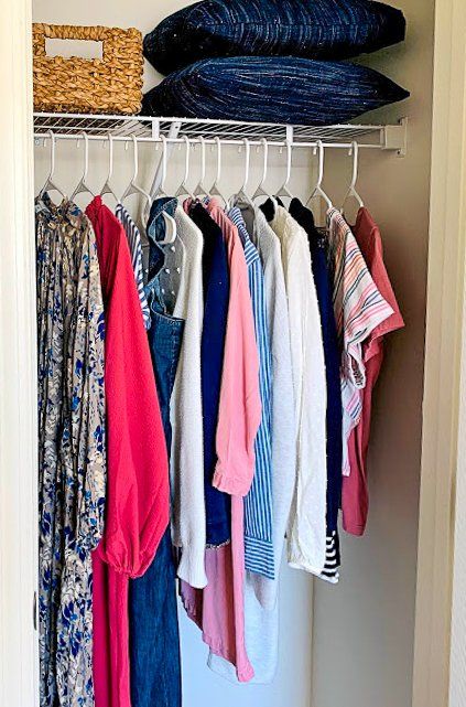 Clothes hanging neatly in a closet | Closets | Covell Communities | Chester, Maryland 21619
