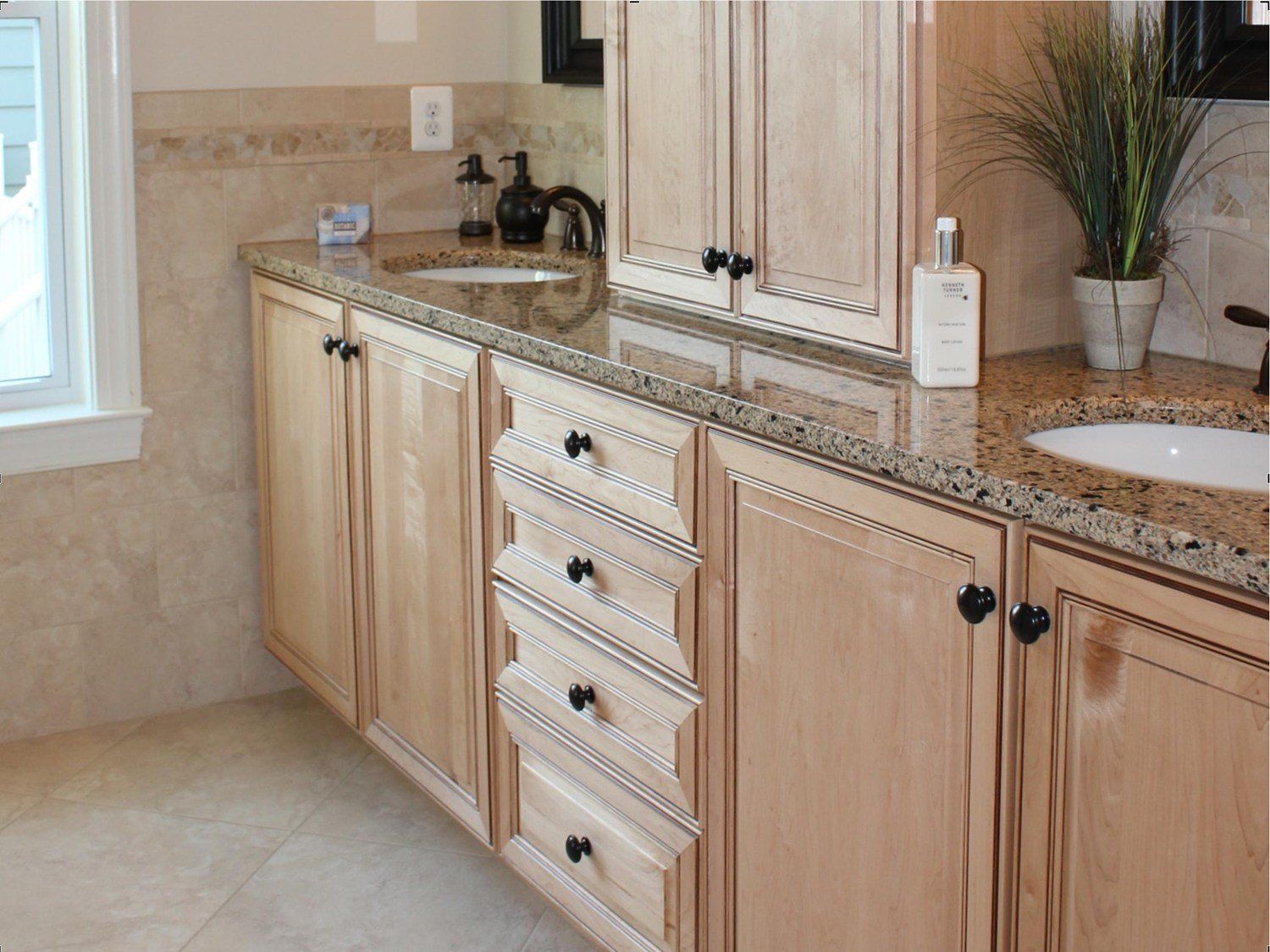 Bathroom with natural cabinetry | Cabinets | Covell Communities | Chester, Maryland 21619