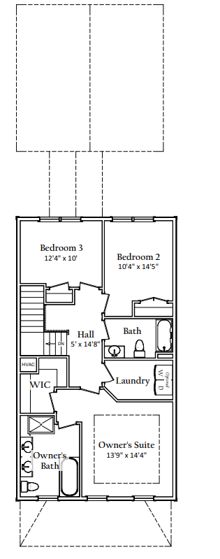 Second floor floorplan  | Beacon Hill Classic | Covell Communities | Chester, Maryland 21619
