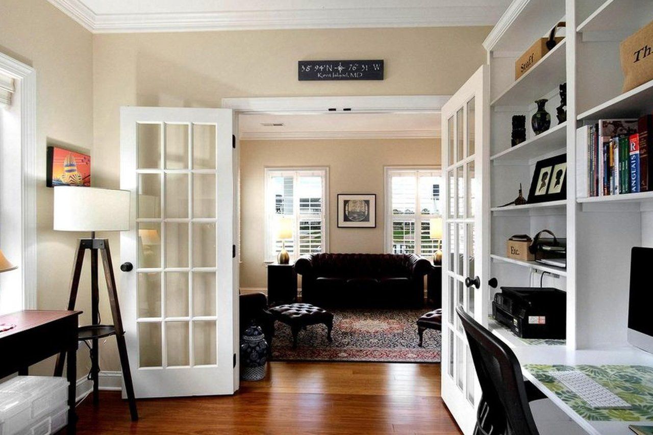 Office with French doors | Belle Haven Executive | Covell Communities | Chester, Maryland 21619