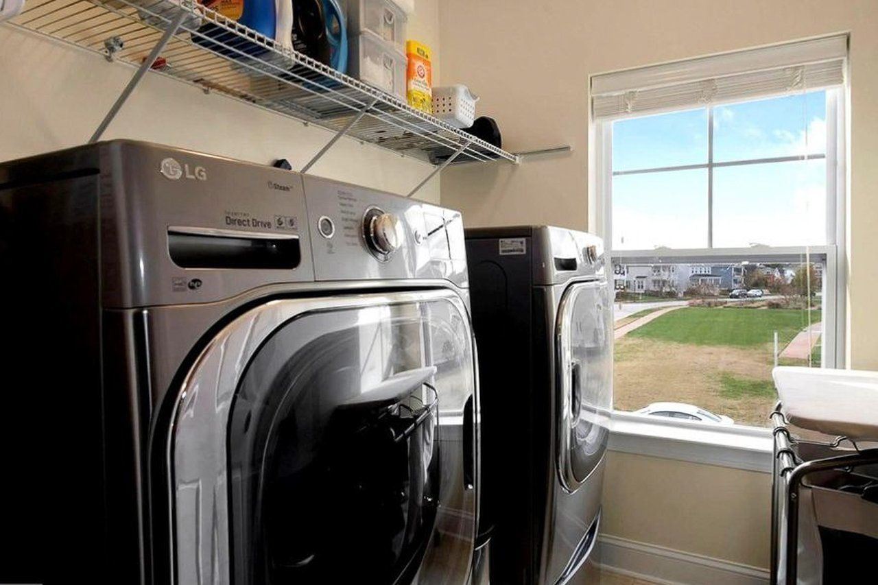 Laundry room with washer and dryer | Belle Haven Classic | Covell Communities | Chester, Maryland 21619