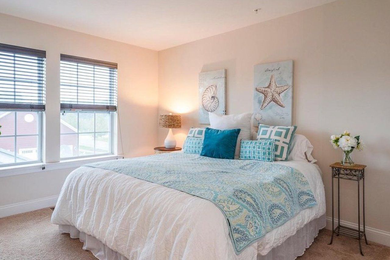 Coastal decor in bedroom | Belle Haven Executive | Covell Communities | Chester, Maryland 21619
