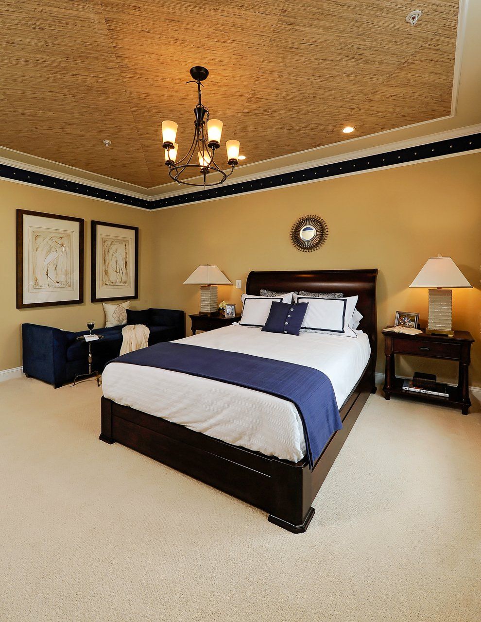 Bed in master suite | Belle Haven Executive | Covell Communities | Chester, Maryland 21619