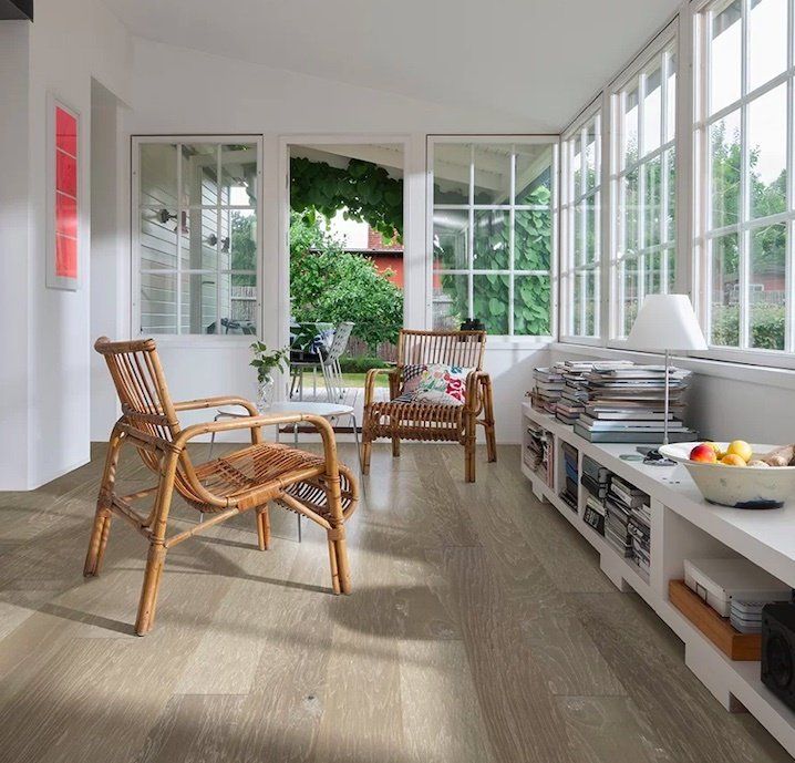 Sunroom with hardwood flooring | Flooring | Covell Communities | Chester, Maryland 21619