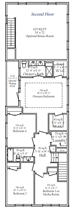 Second floor floorplan