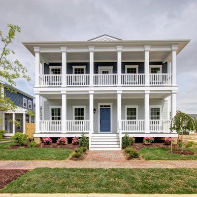 Grey two story home exterior | Belle Haven Executive | Covell Communities | Chester, Maryland 21619