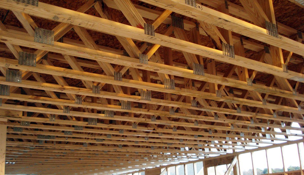 Wooden struts on ceiling | Build on Your Lot | Covell Communities | Chester, Maryland 21619