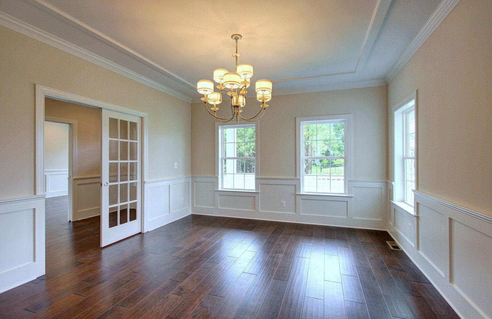 Formal Dining with Chandelier | Lighting | Covell Communities | Chester, Maryland 21619