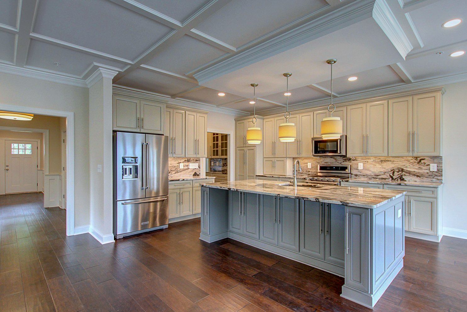 Spacious kitchen with white cabinetry and large island | Kitchens | Covell Communities | Chester, Maryland 21619