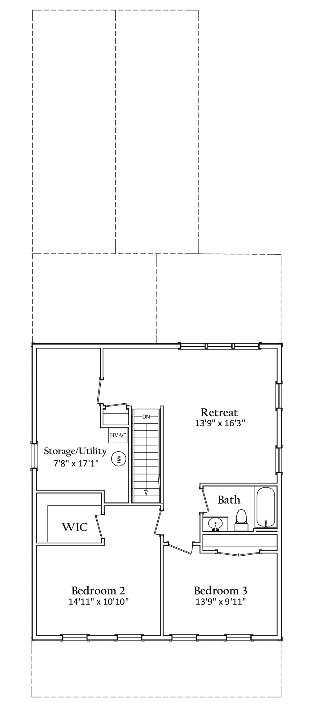 Second floor floorplan | Galveston Legacy | Covell Communities | Chester, Maryland 21619