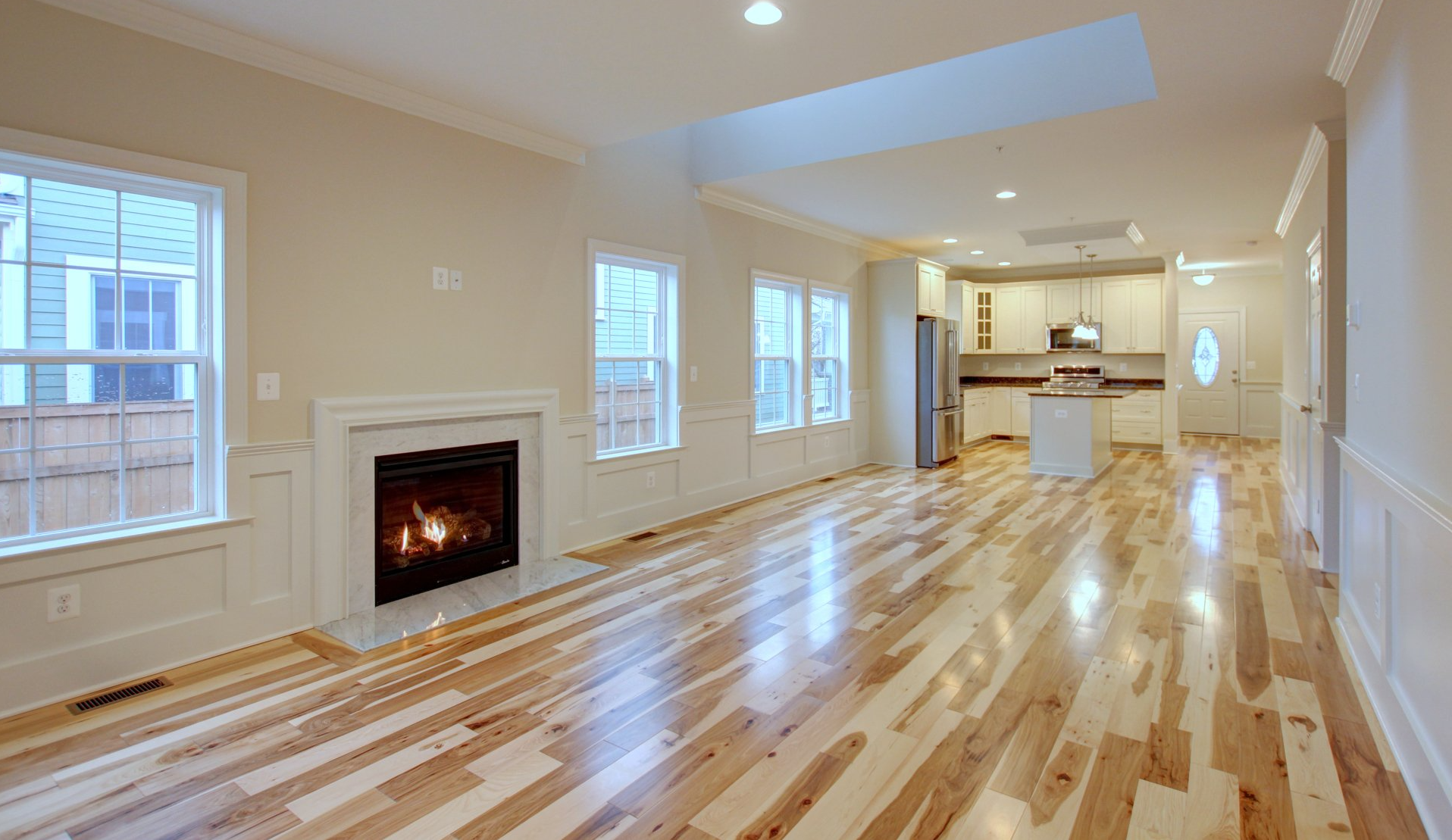 Living room with hardwood flooring | Flooring | Covell Communities | Chester, Maryland 21619