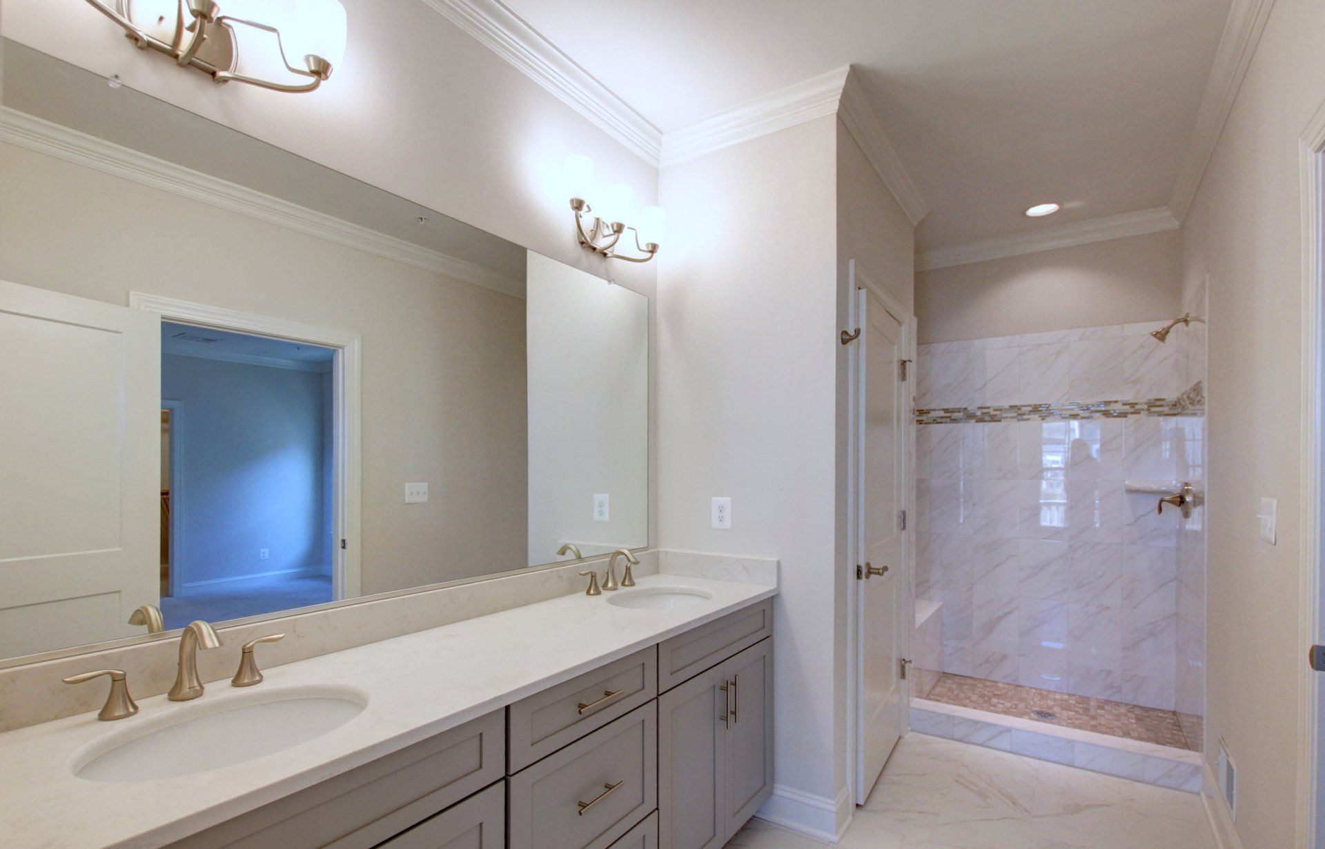Bathroom with walk in shower | Port Royal Legacy | Covell Communities | Chester, Maryland 21619