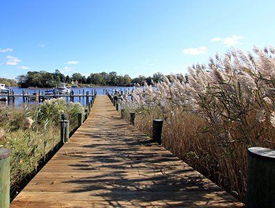 Dock Going to Water | Easton Village | Covell Communities | Chester, Maryland 21619