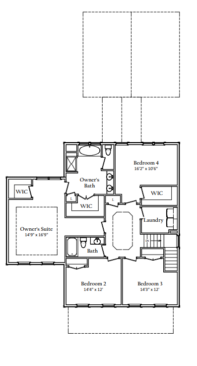 Second floor floorplan | Kitty Hawk Executive | Covell Communities | Chester, Maryland 21619