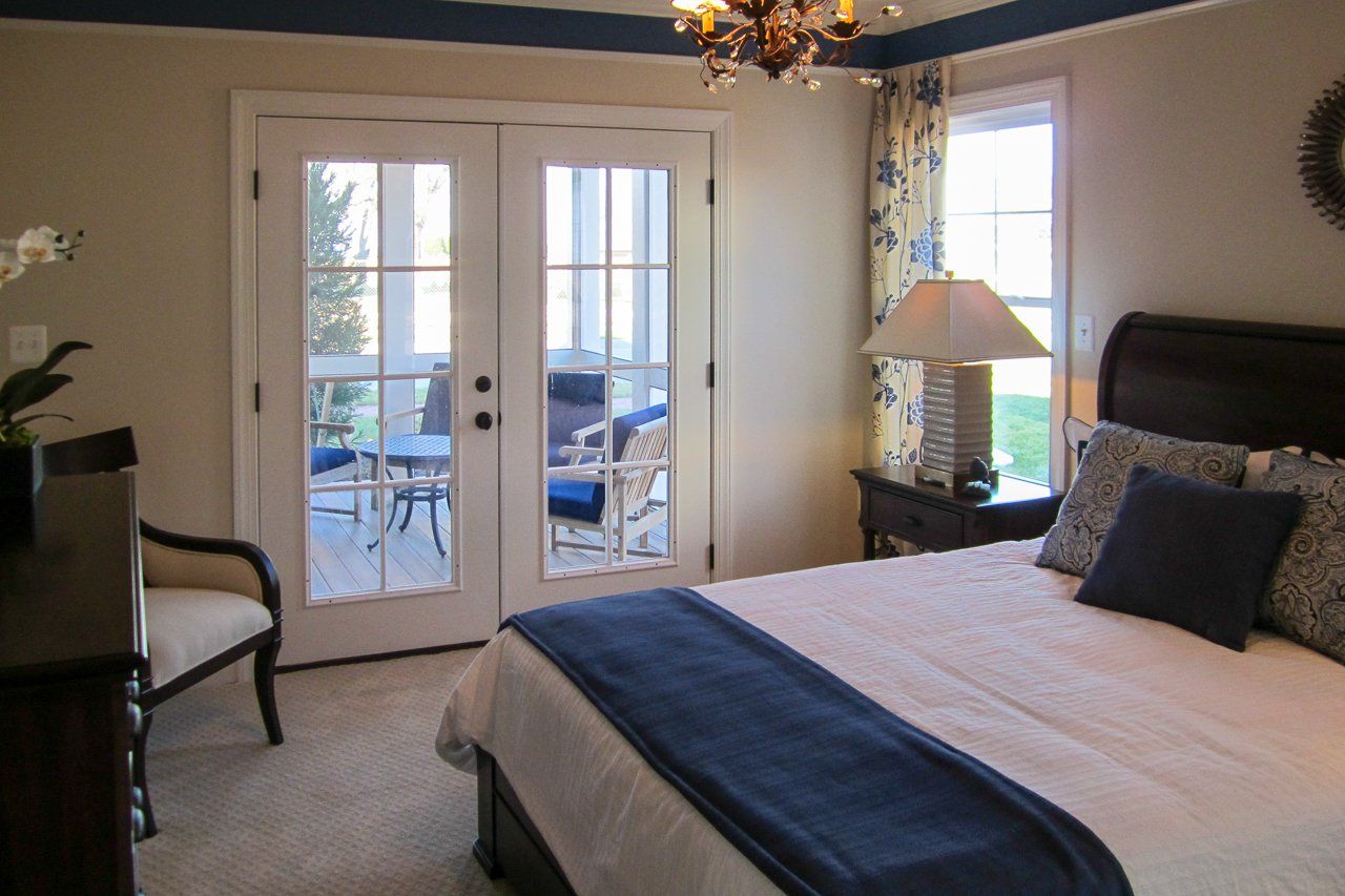 Owner suite with French doors | Kitty Hawk Legacy | Covell Communities | Chester, Maryland 21619