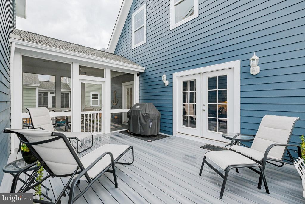 Blue home with porch exterior | Sawgrass Classic | Covell Communities | Chester, Maryland 21619