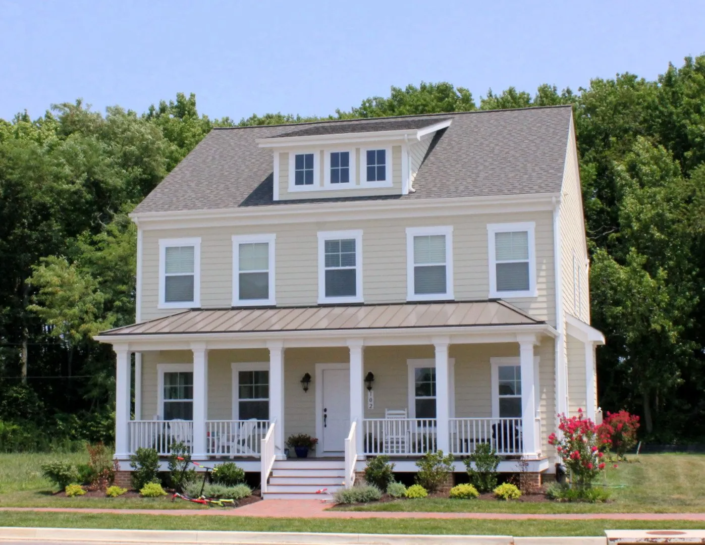 Yellow two story exterior | The Executive Series | Covell Communities | Chester, Maryland 21619