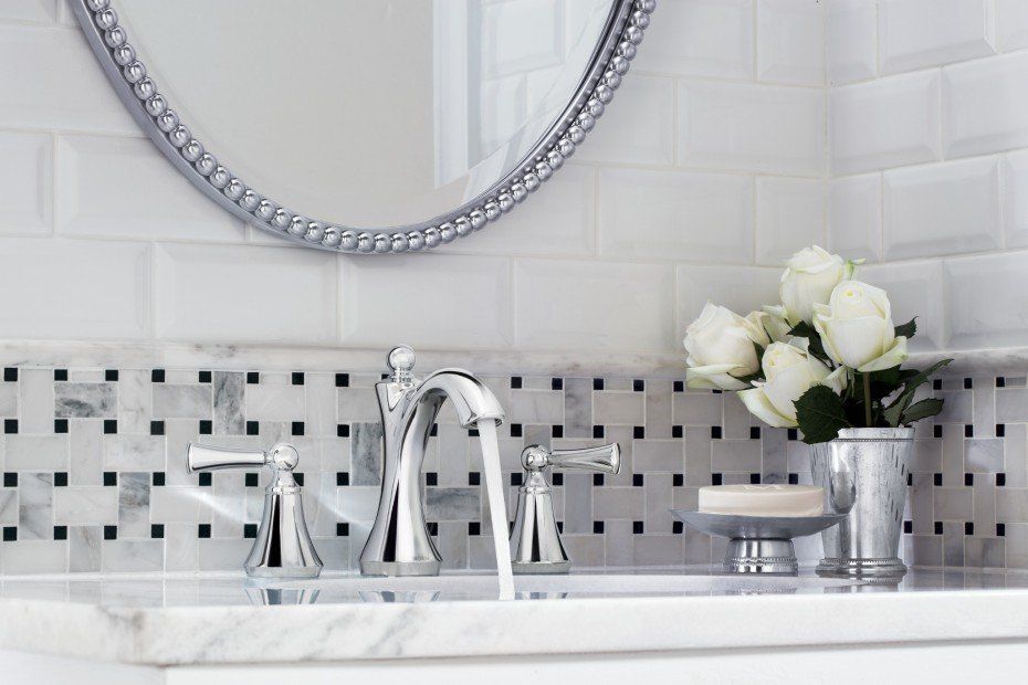 Bathroom vanity with chrome faucet | Faucets | Covell Communities | Chester, Maryland 21619