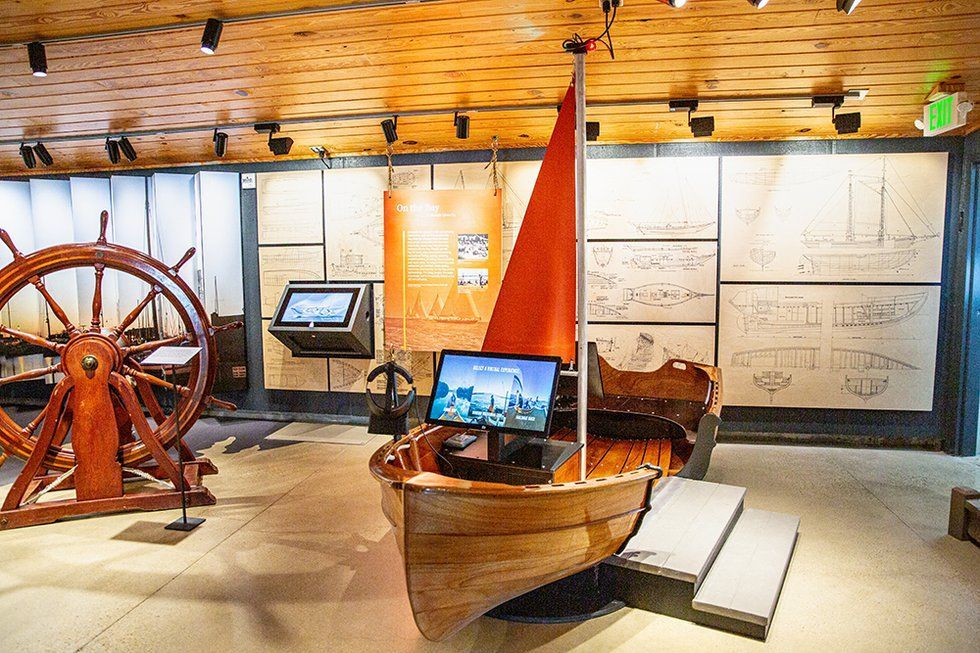 Sailboat exhibit in museum | Eastern Shore History | Covell Communities | Chester, Maryland 21619