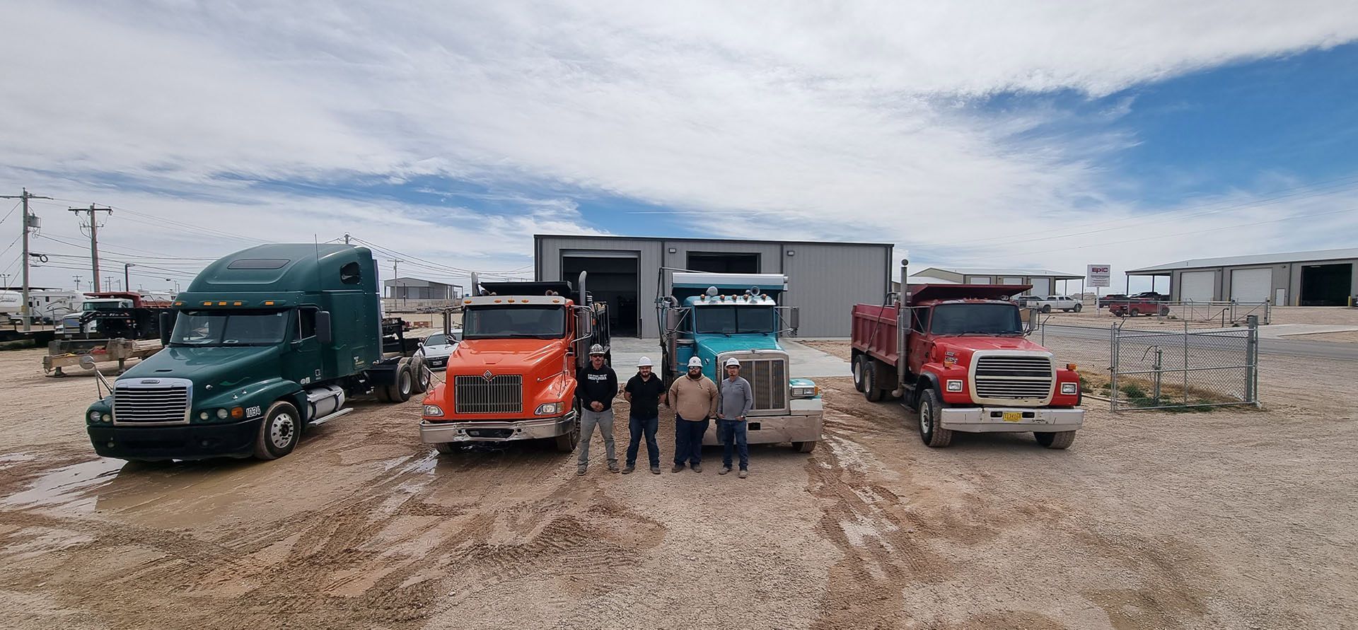 Business Workers And Service Vehicles