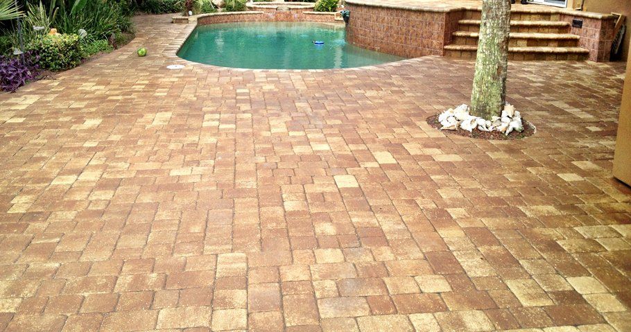 Beautiful Paver In Pool Area  — Jacksonville FL — Paver Protections LLC