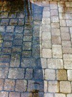 Cleaned And Uncleaned Driveway — Jacksonville FL — Paver Protections LLC