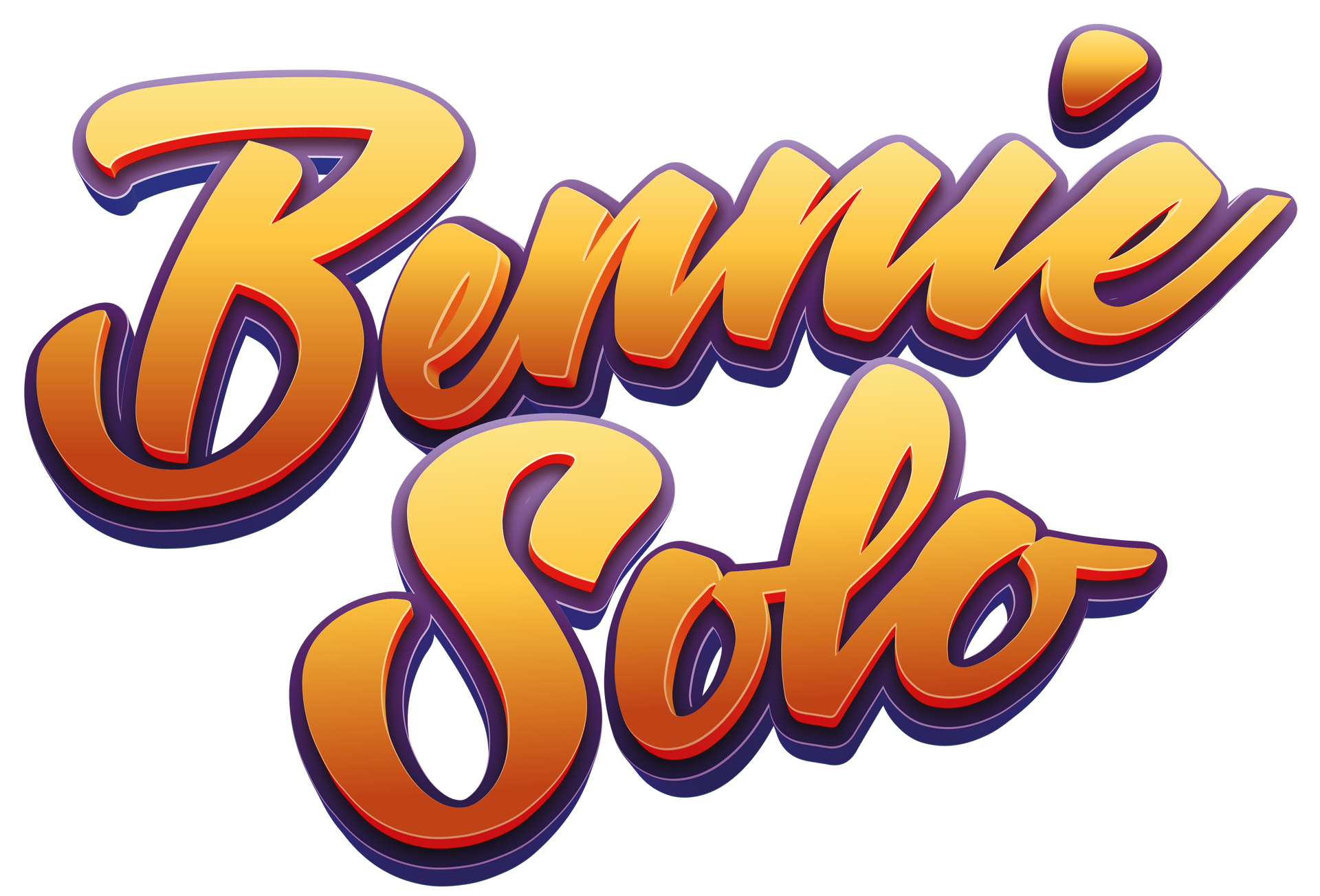 Een logo voor Bennie Solo wordt op een witte achtergrond weergegeven.