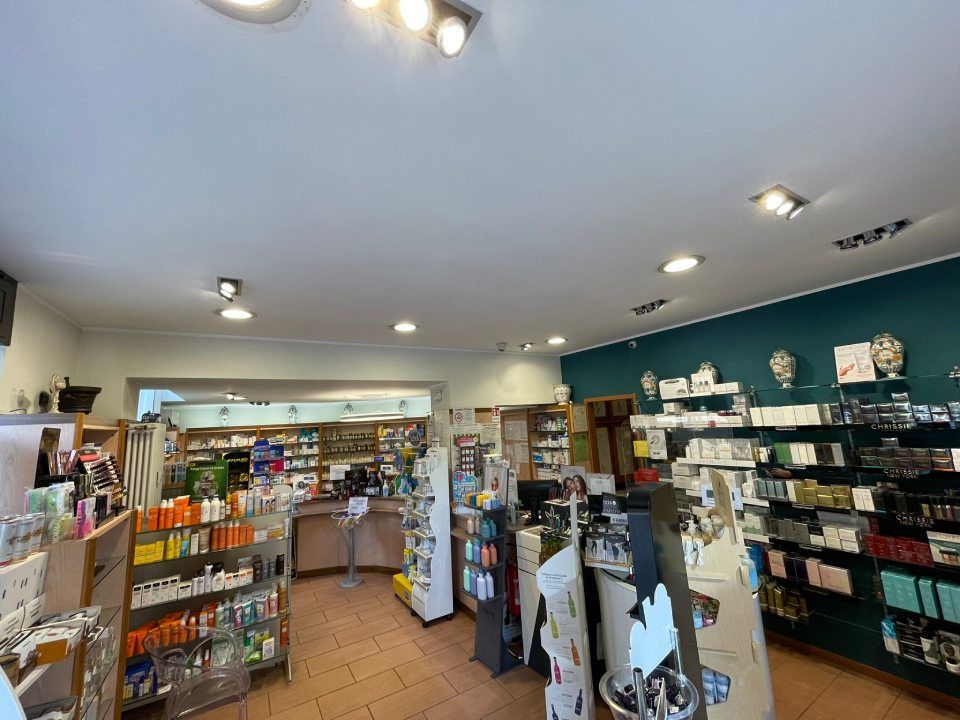 Esposizione di prodotti farmaceutici