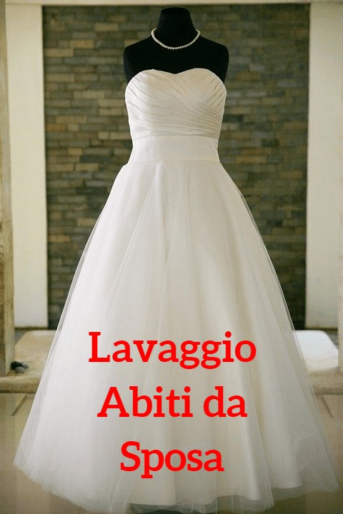 lavaggio abiti da sposa