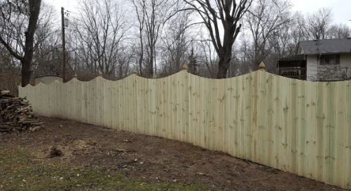 Stucco Finished Fence Piers - Tipp City, OH - Potter Fence Company