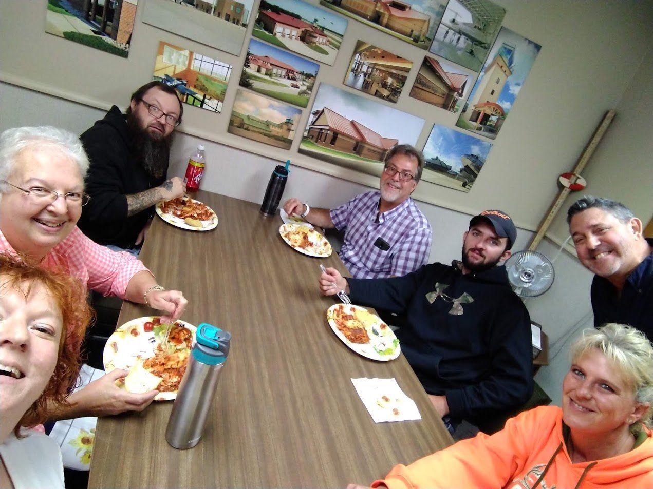 Extensions — Team Eating Together in Marie, MI