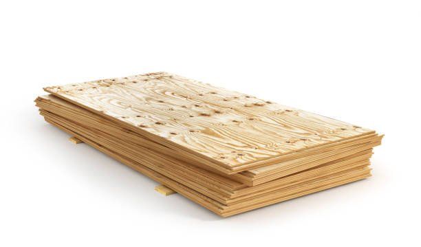 Stack of Plywoods Isolation on a White Background — Chatswood Nsw — Bills Board Factory Pty Ltd