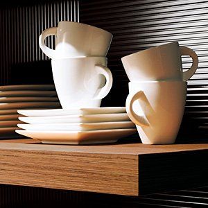 Coffee Mug and Plates — Chatswood Nsw — Bills Board Factory Pty Ltd