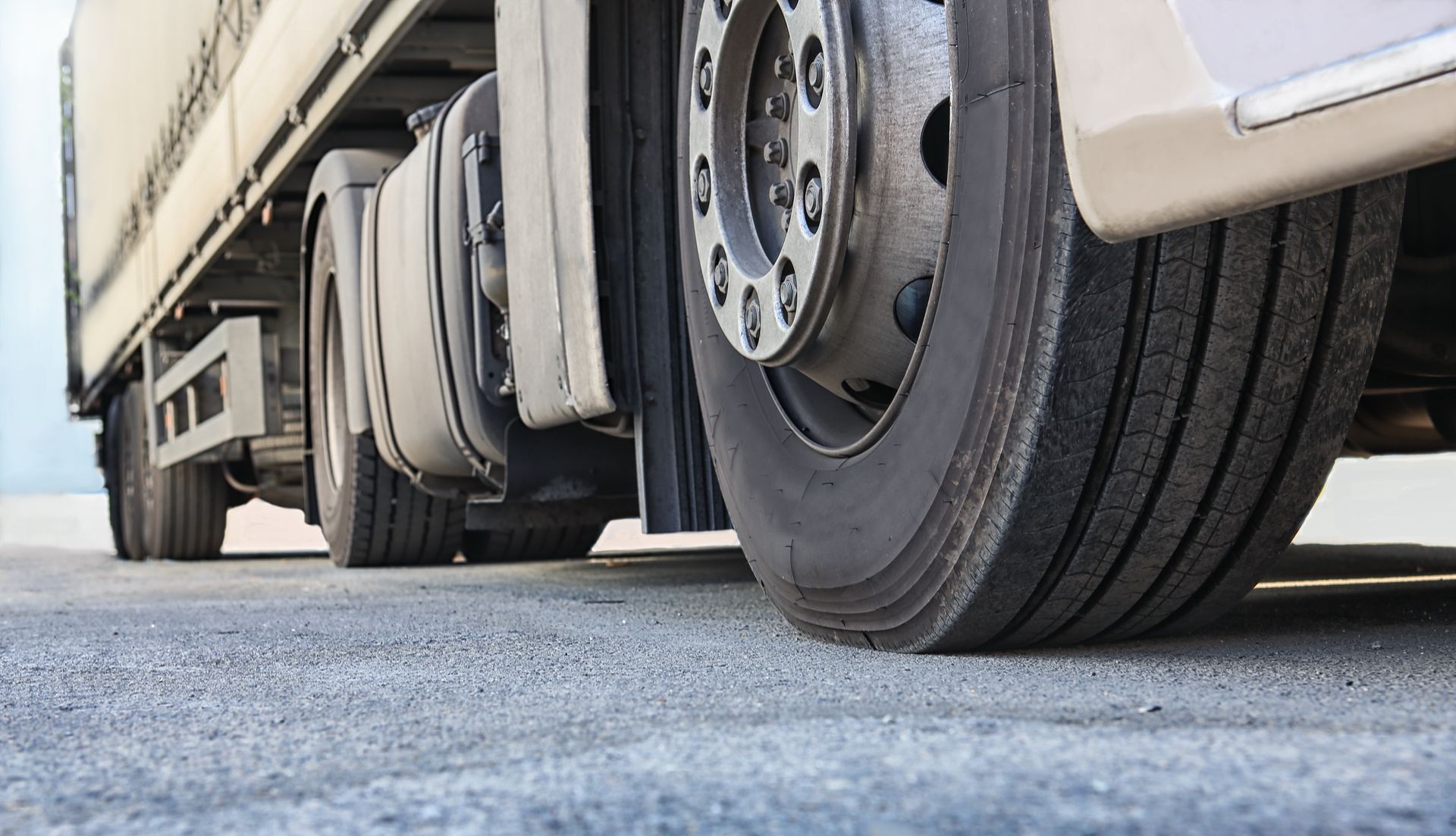 Close-up of Semi-truck Wheels — Mission Truck Training in Mountain Creek, QLD