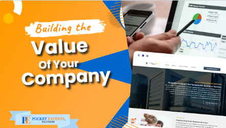 A poster that says building the value of your company