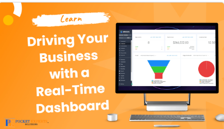 A computer monitor with a dashboard on it