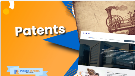 A poster with the word patents on it