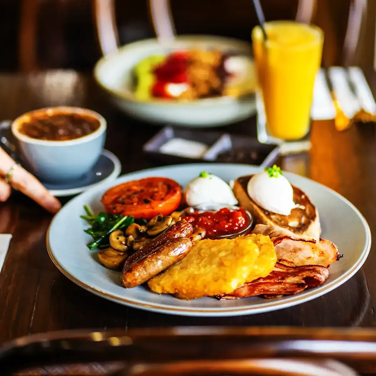 Example of a great fried breakfast in Ballarat at the Golden City Hotel
