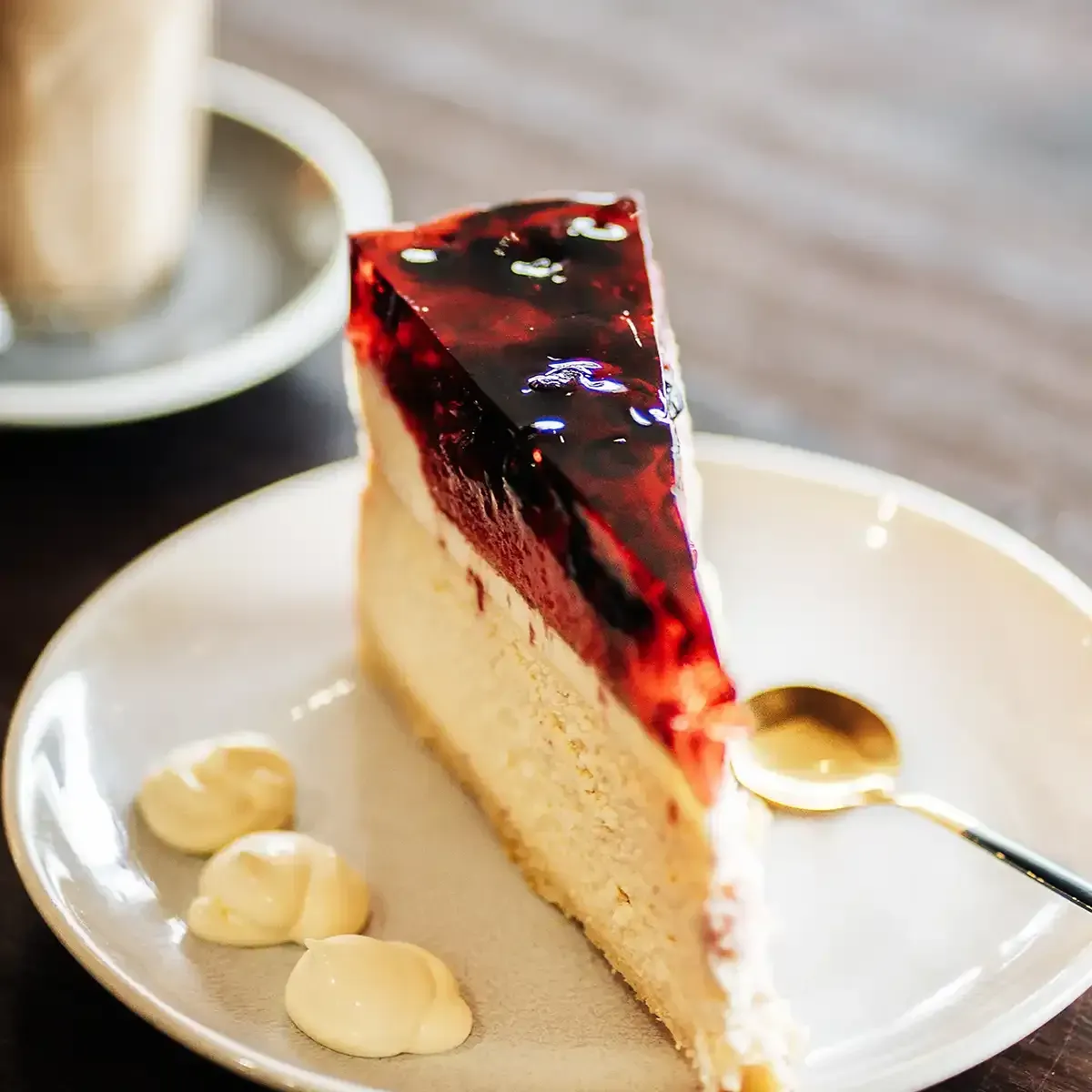 Example of an amazing dessert with coffee in Ballarat at the Golden City Hotel