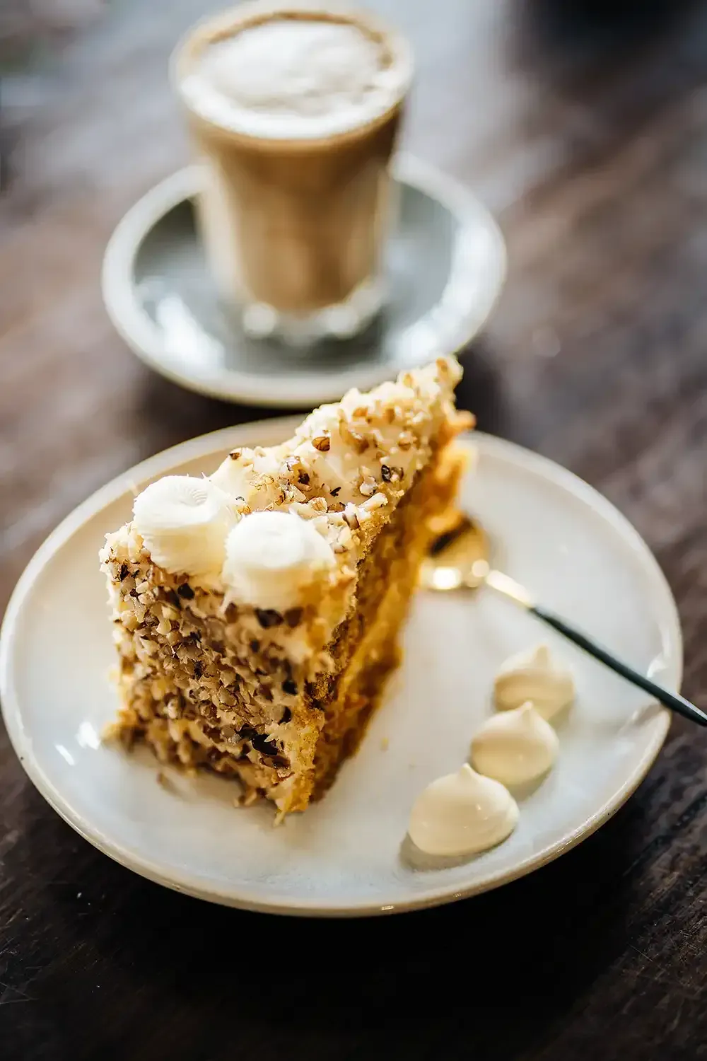 Example of great coffee and cake in Ballarat at the Golden City Hotel