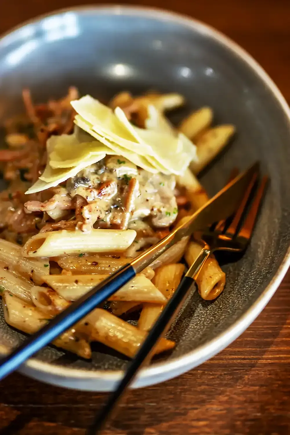 Example of a great pasta in Ballarat at the Golden City Hotel