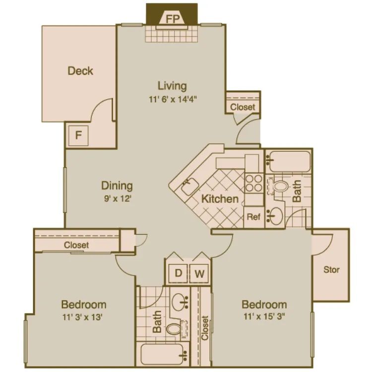 The Lancaster floorplan image.