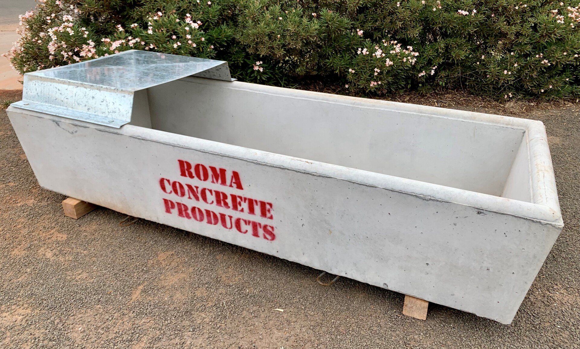 8ft long 1m wide cattle trough